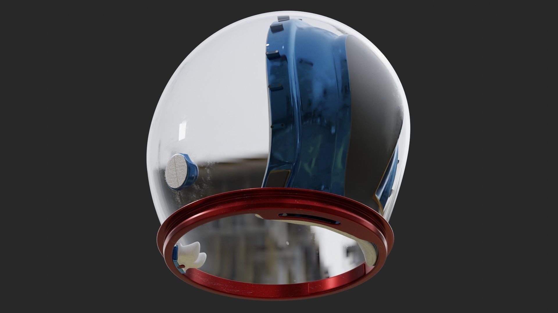 NASA Apollo 11 Astronaut Bubble Helmet 3D model_11