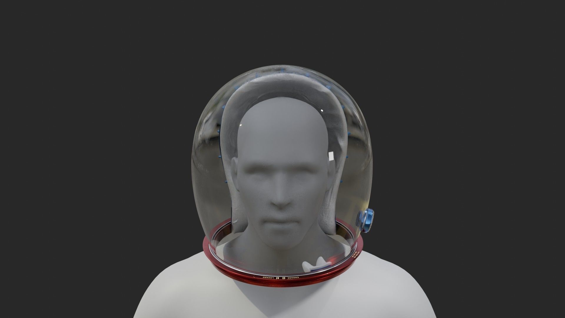 NASA Apollo 11 Astronaut Bubble Helmet 3D model_4