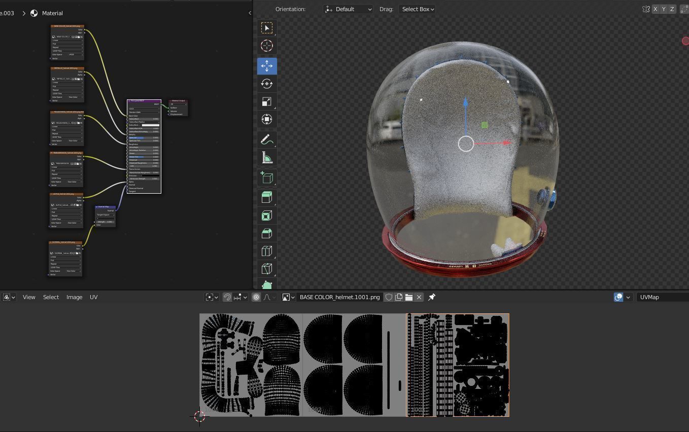 NASA Apollo 11 Astronaut Bubble Helmet 3D model_18