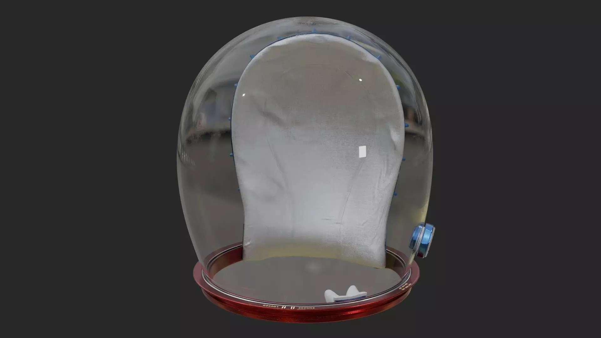 NASA Apollo 11 Astronaut Bubble Helmet 3D model_0