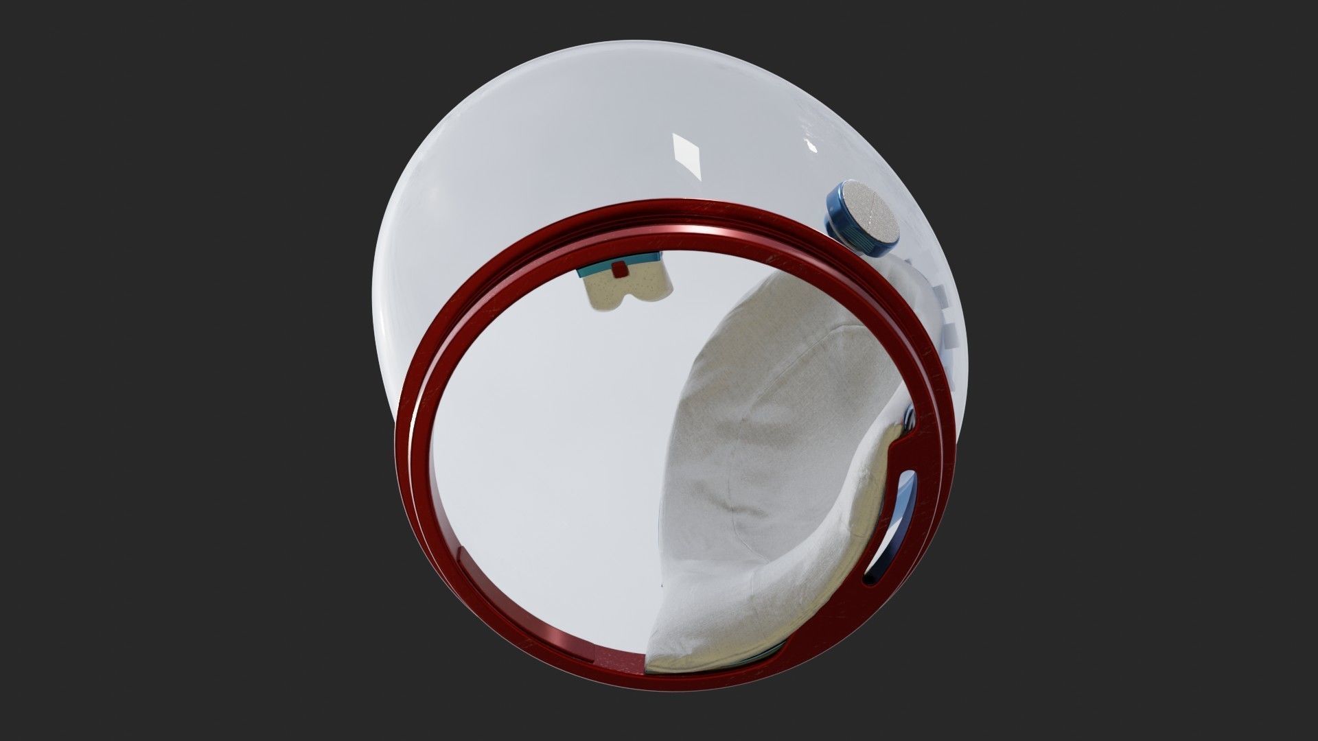 NASA Apollo 11 Astronaut Bubble Helmet 3D model_5