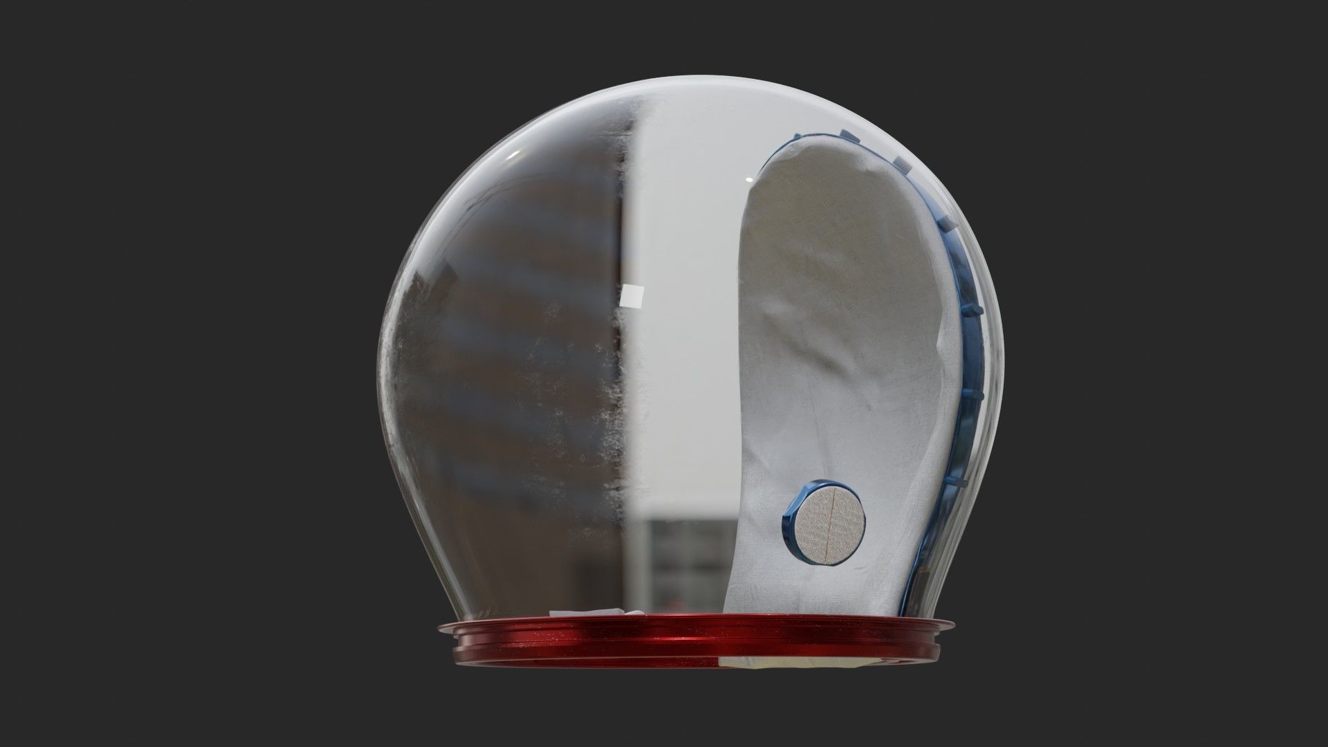 NASA Apollo 11 Astronaut Bubble Helmet 3D model_6