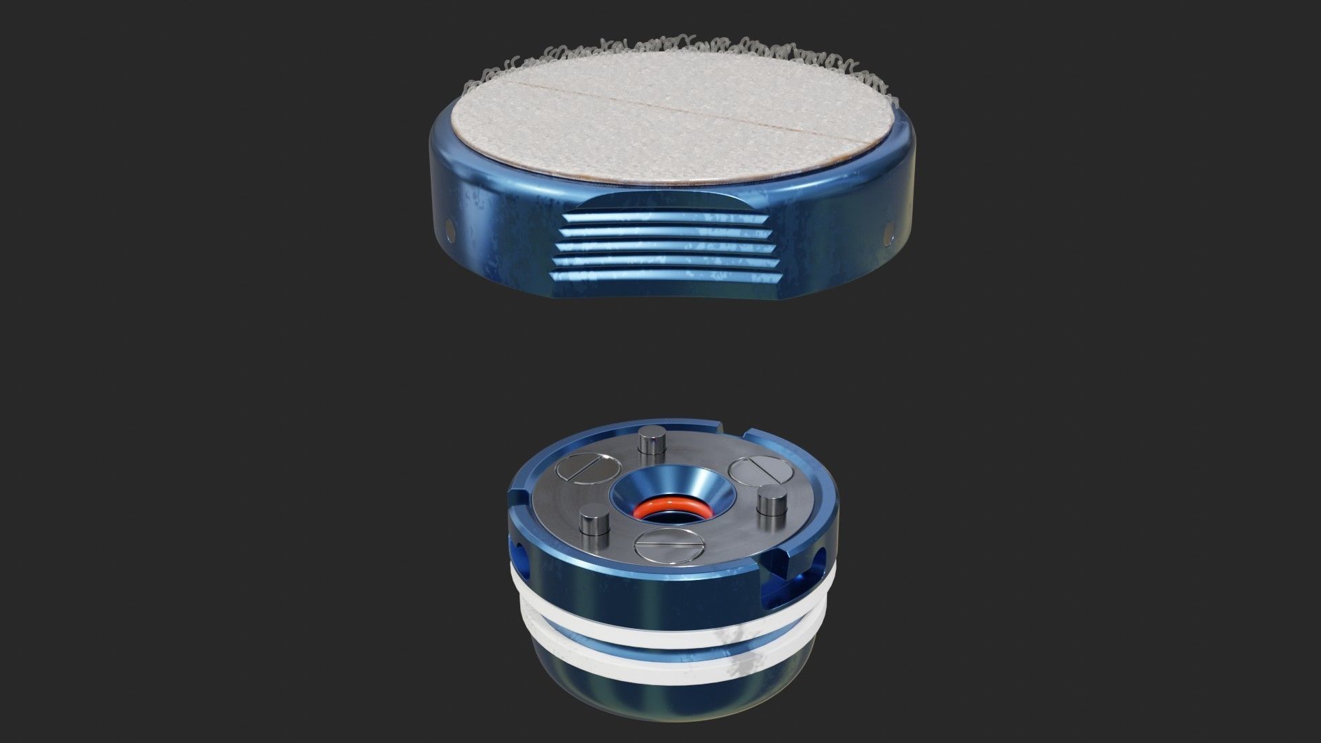 NASA Apollo 11 Astronaut Bubble Helmet 3D model_14