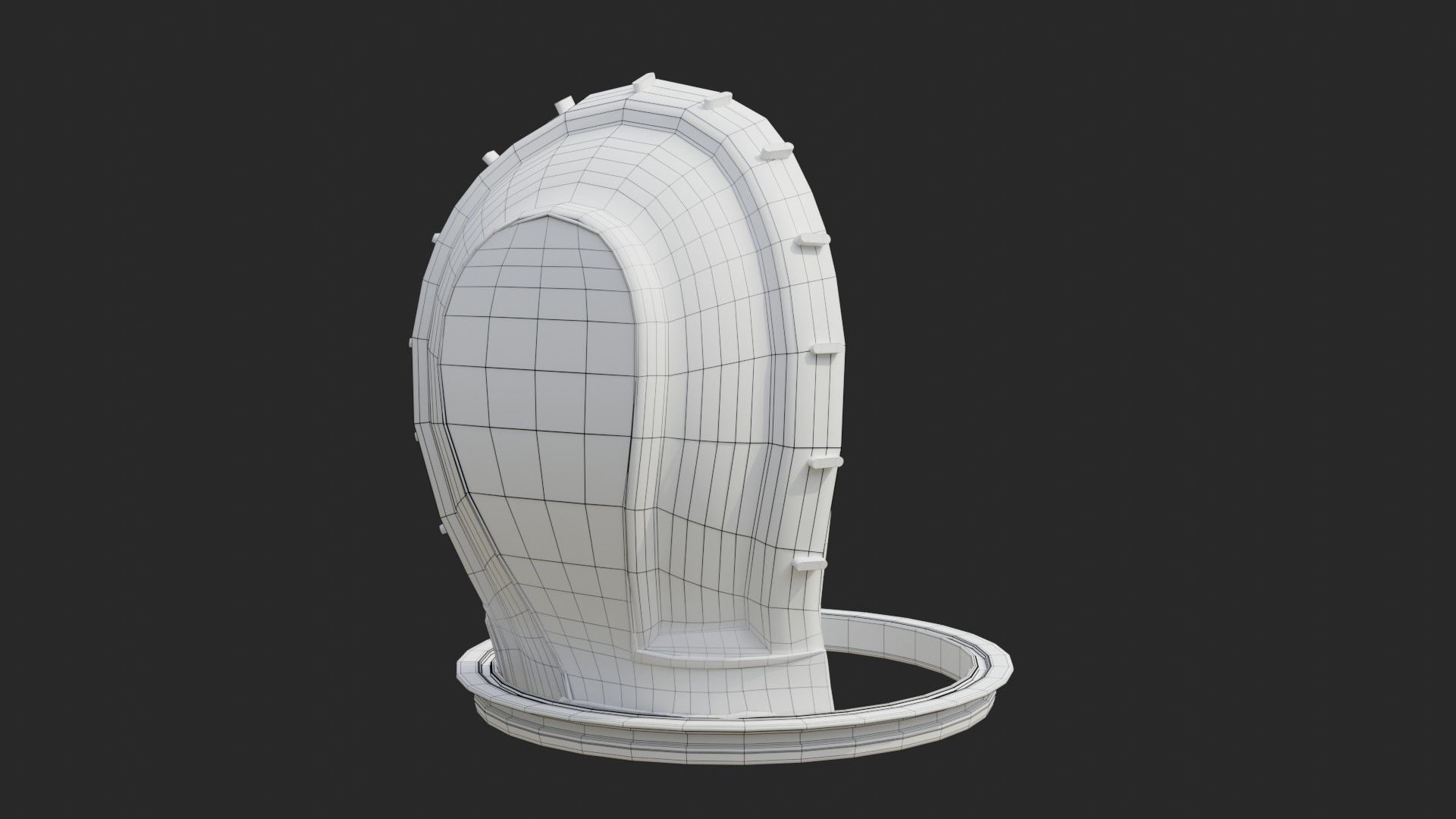 NASA Apollo 11 Astronaut Bubble Helmet 3D model_22