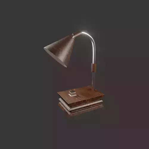 Vintage Wooden Table Lamp 
