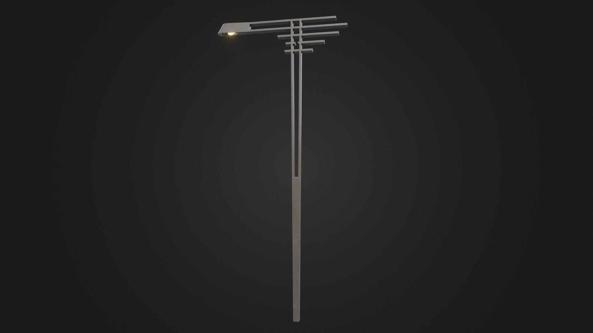 Street Light 21 Low-poly 3D model_19