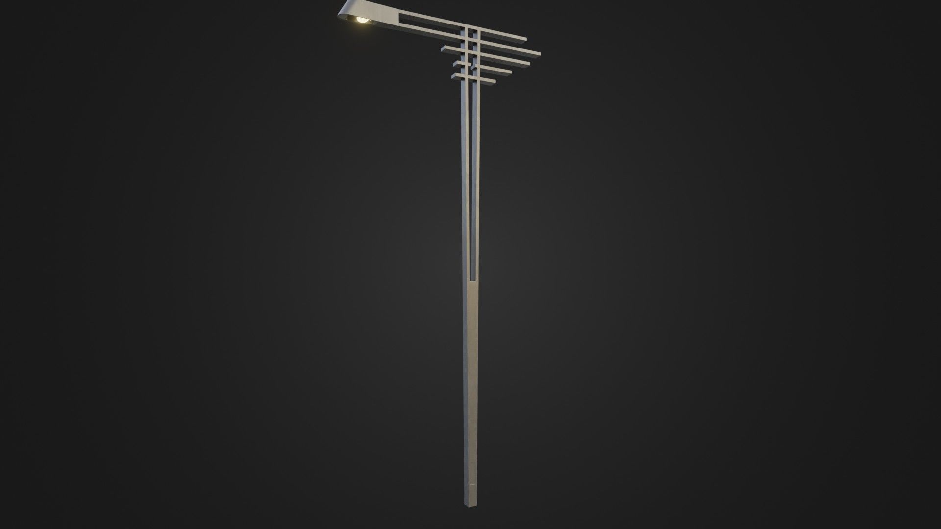 Street Light 21 Low-poly 3D model_23