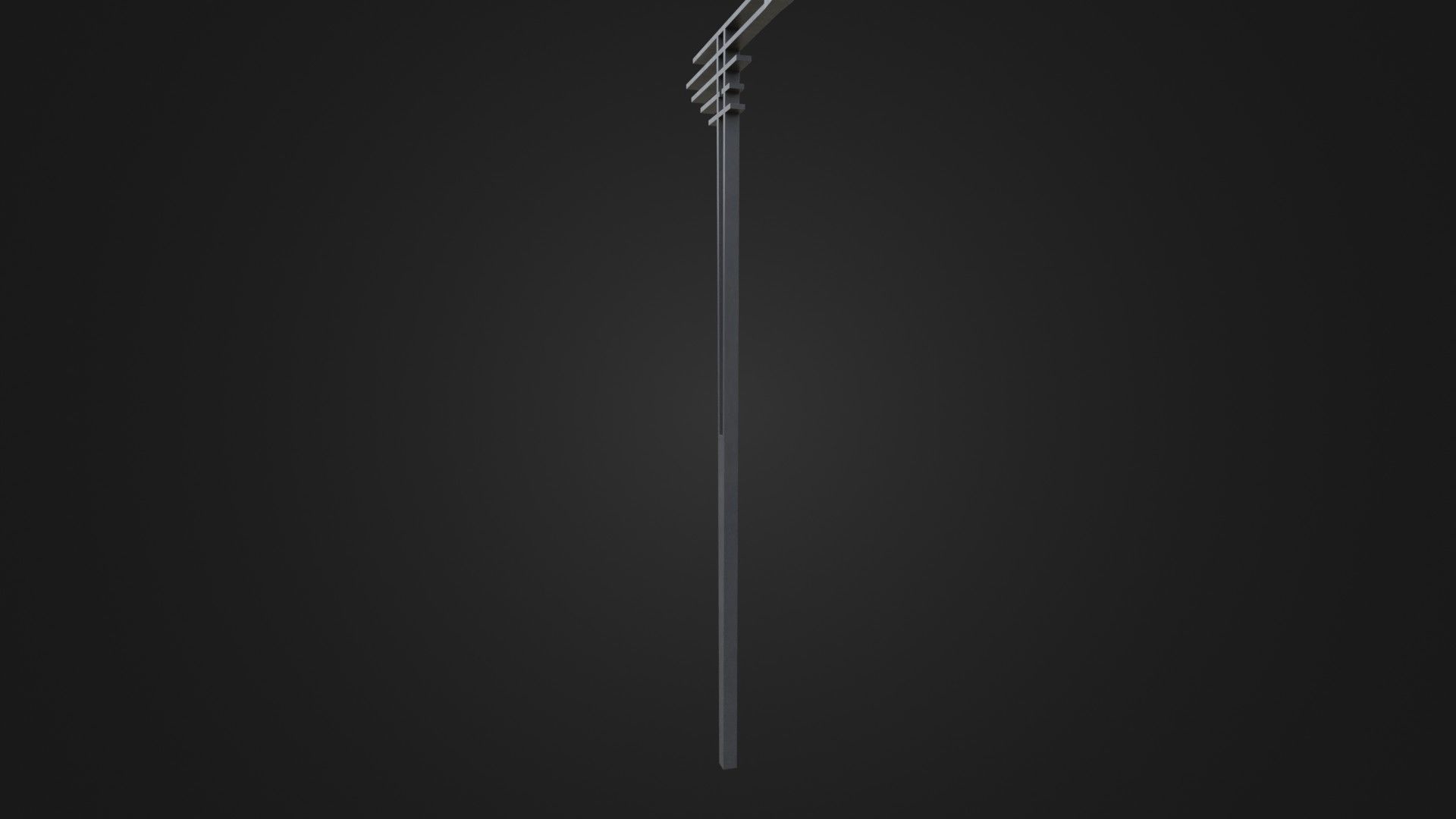 Street Light 21 Low-poly 3D model_32