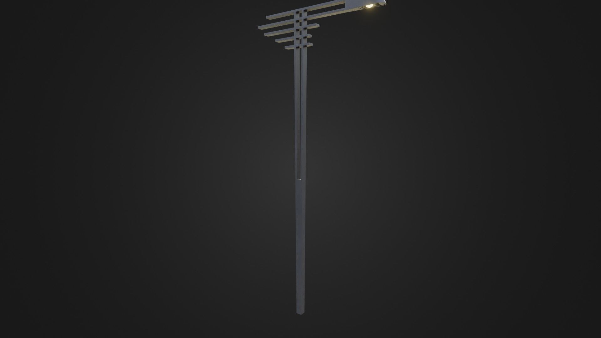 Street Light 21 Low-poly 3D model_36