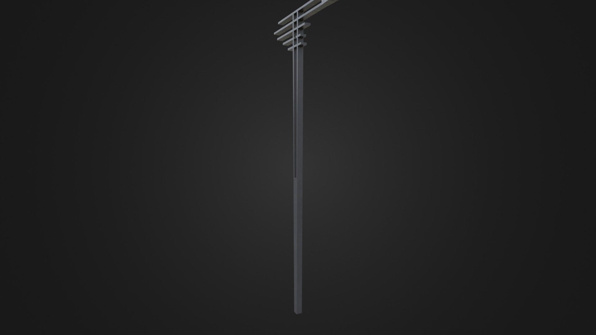 Street Light 21 Low-poly 3D model_33