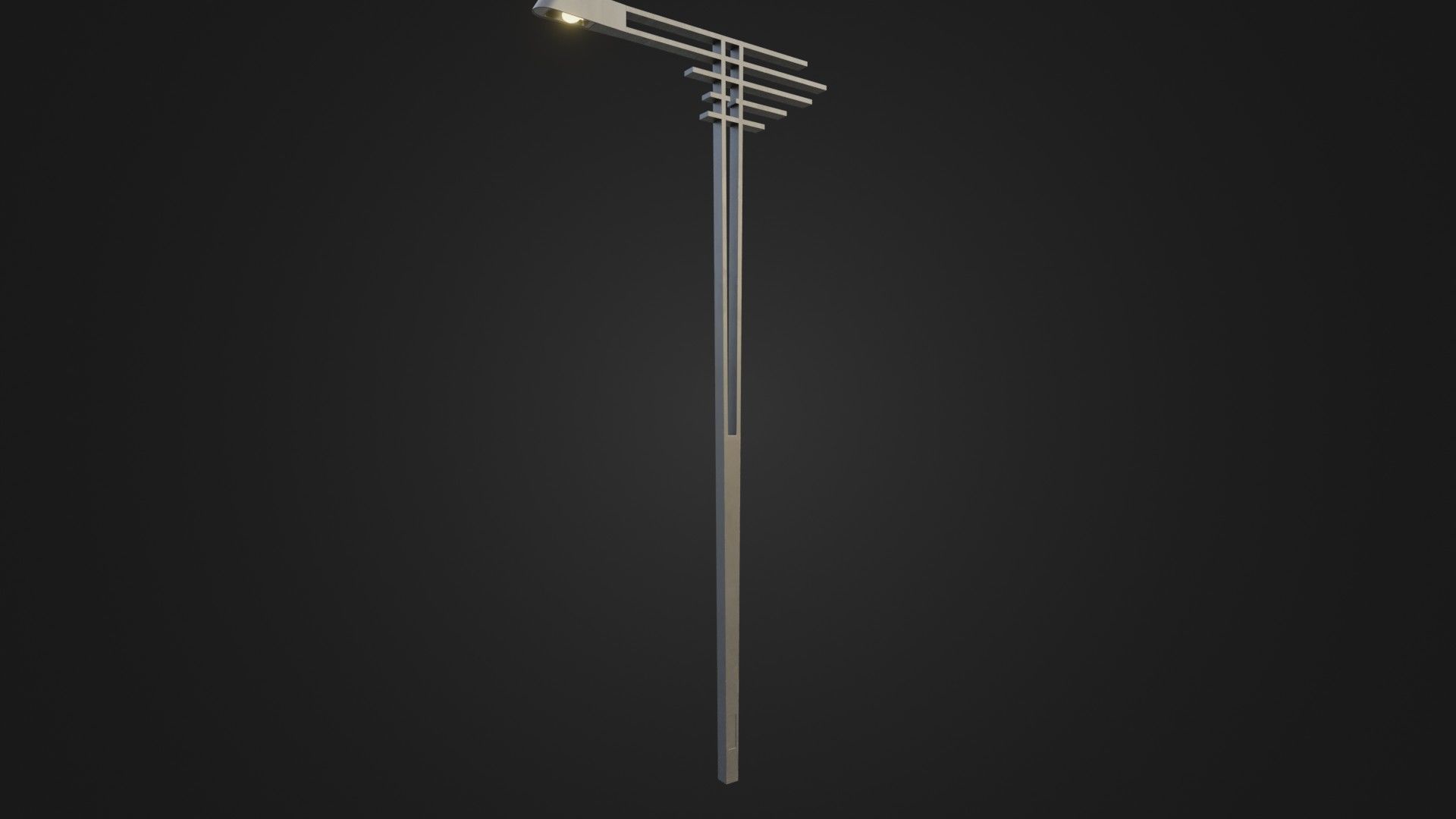 Street Light 21 Low-poly 3D model_24