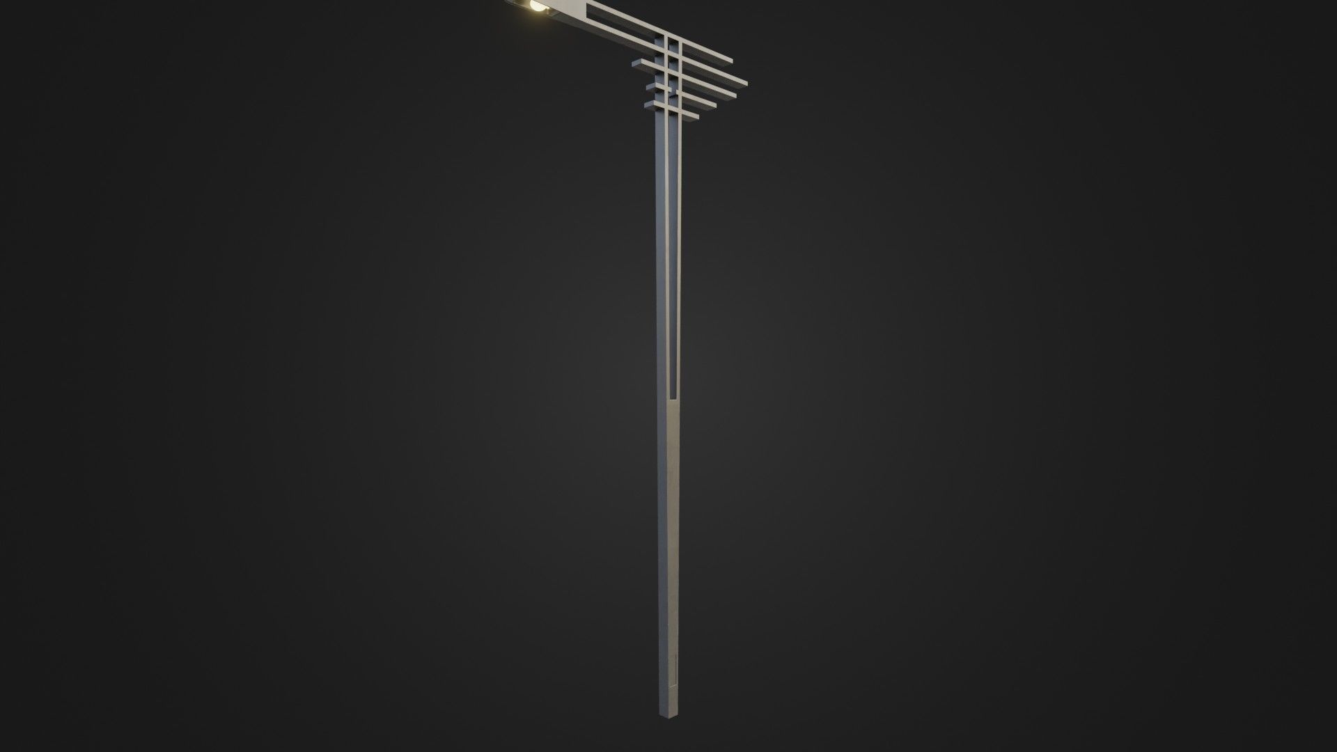 Street Light 21 Low-poly 3D model_25