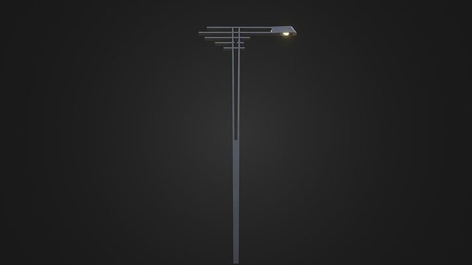 Street Light 21 Low-poly 3D model