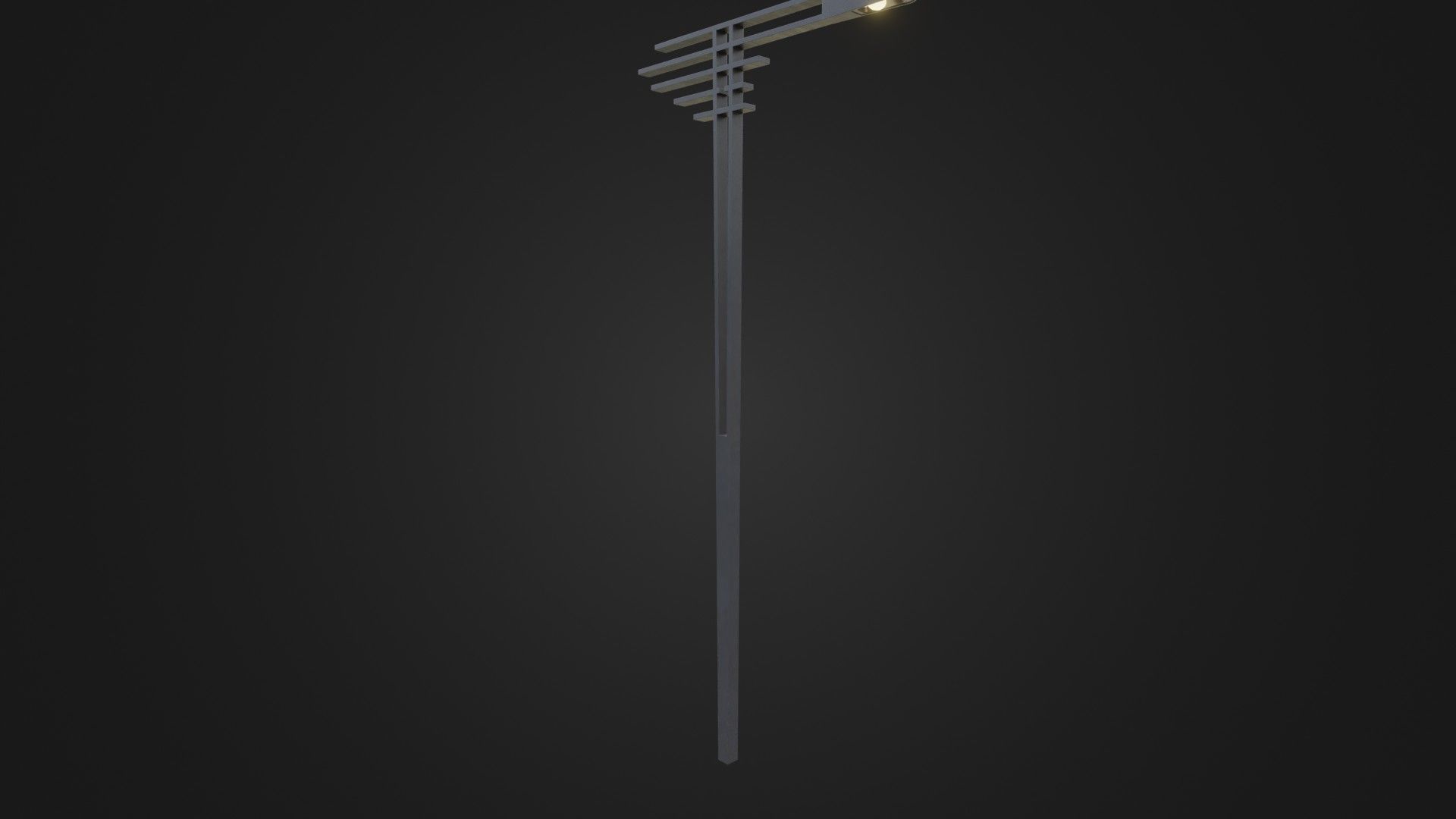 Street Light 21 Low-poly 3D model_35