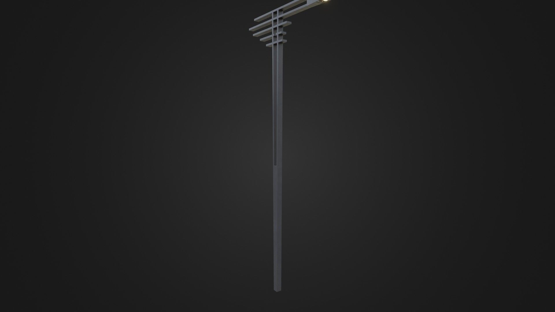 Street Light 21 Low-poly 3D model_34