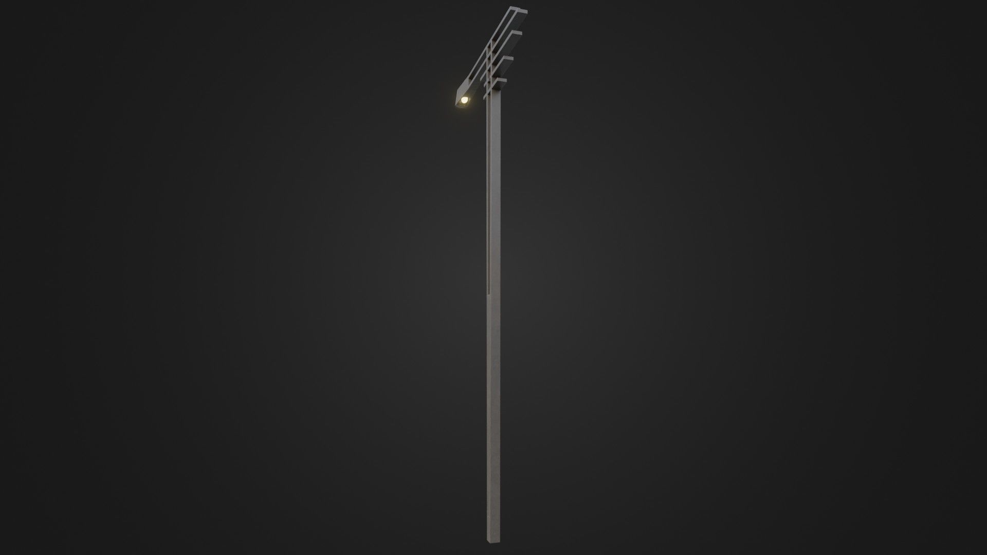 Street Light 21 Low-poly 3D model_12