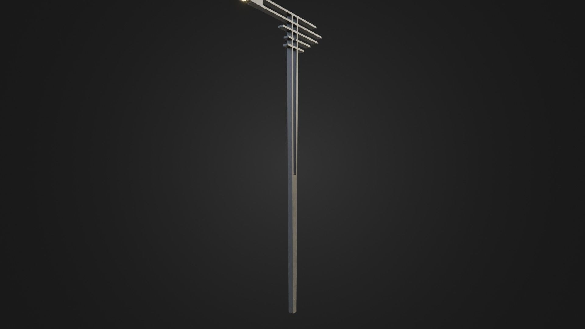Street Light 21 Low-poly 3D model_26