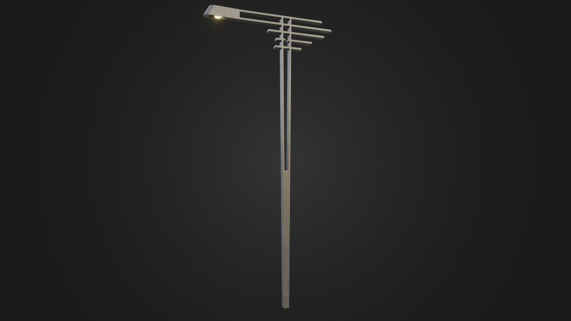 Street Light 21 Low-poly 3D model_22