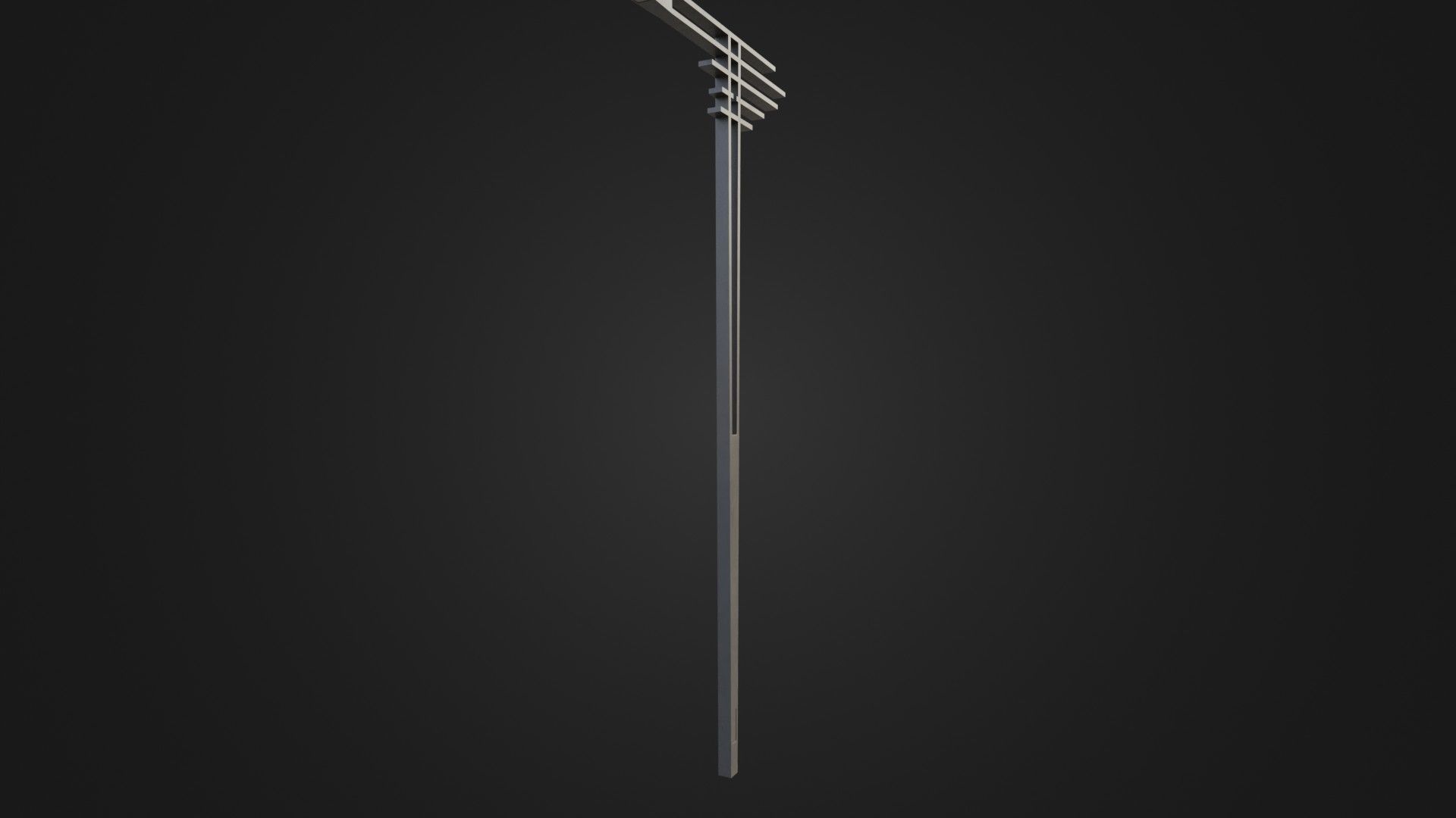 Street Light 21 Low-poly 3D model_27