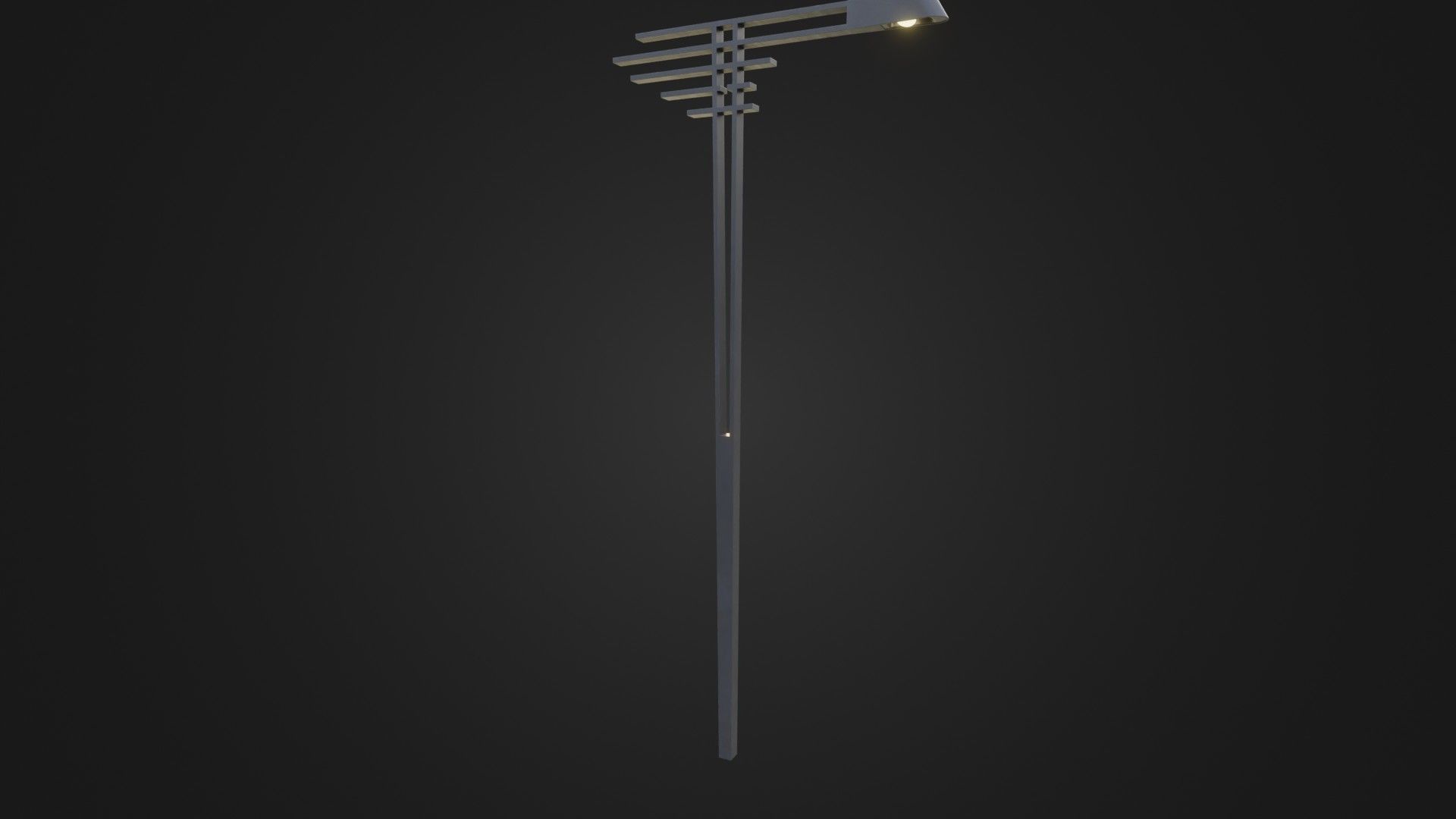 Street Light 21 Low-poly 3D model_37