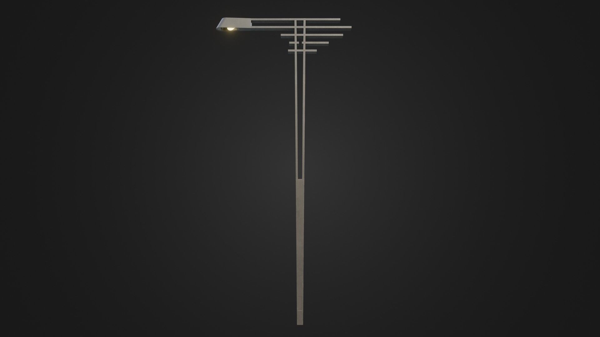 Street Light 21 Low-poly 3D model_20