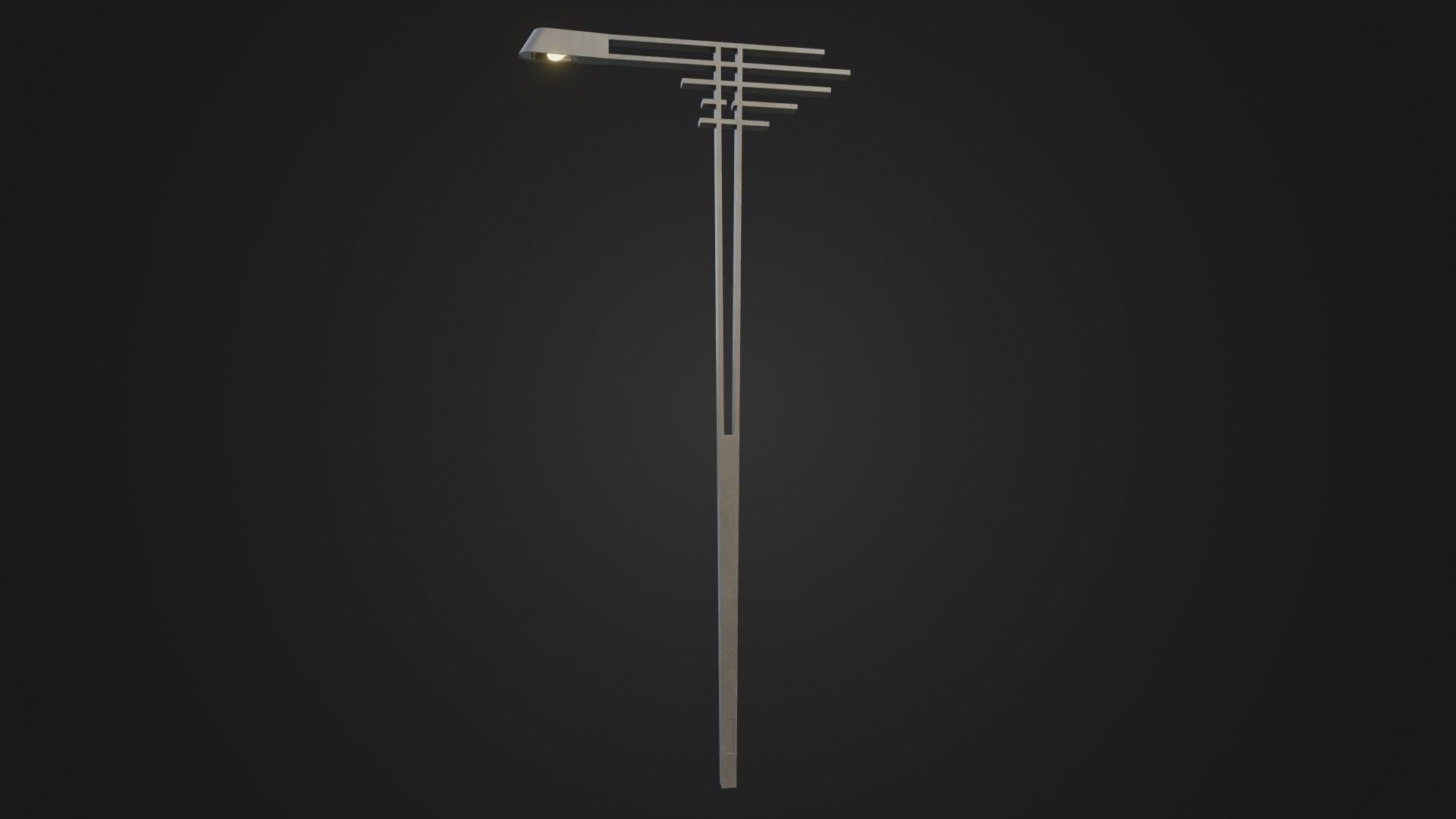 Street Light 21 Low-poly 3D model_21