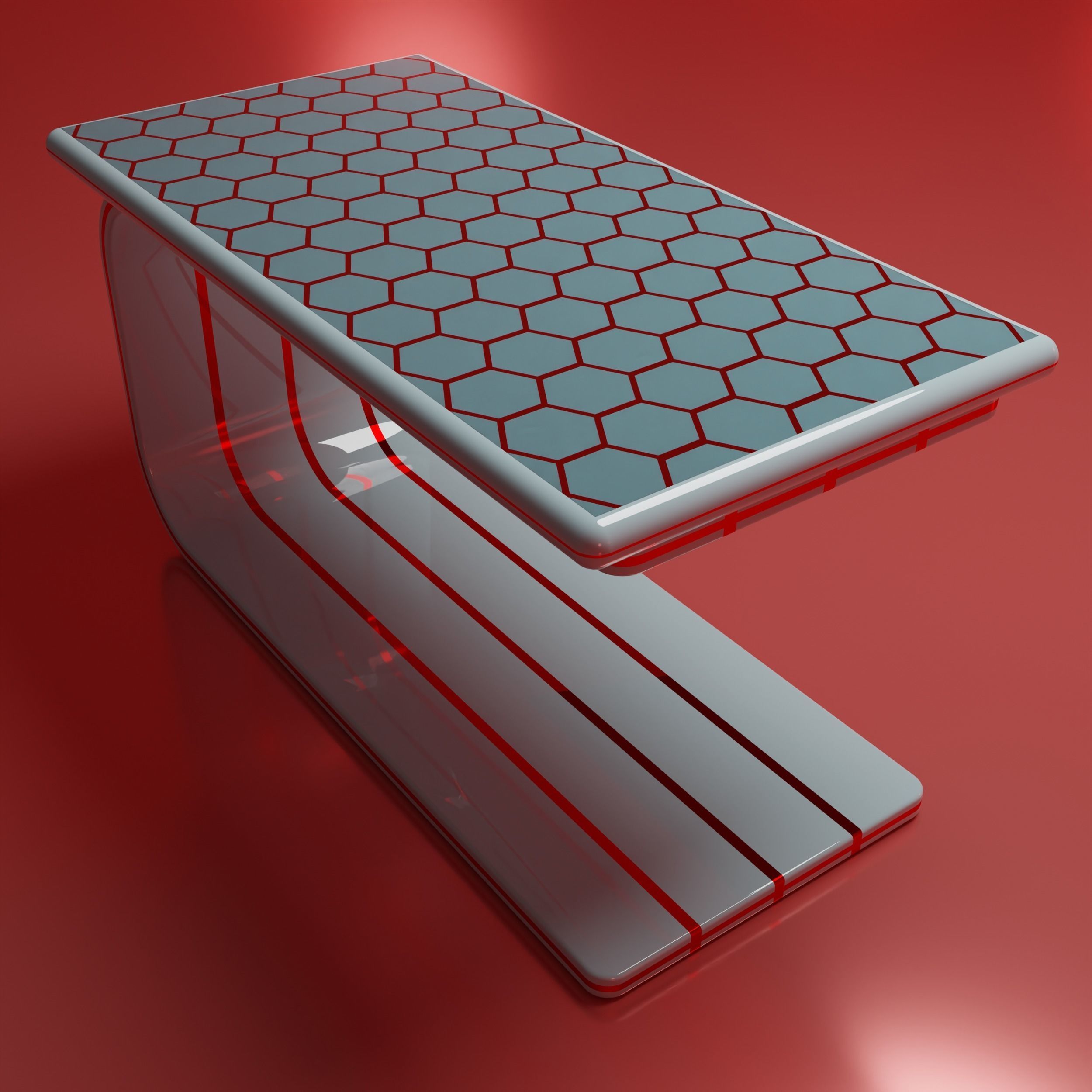 Smart Table 01 Low-poly 3D model_18