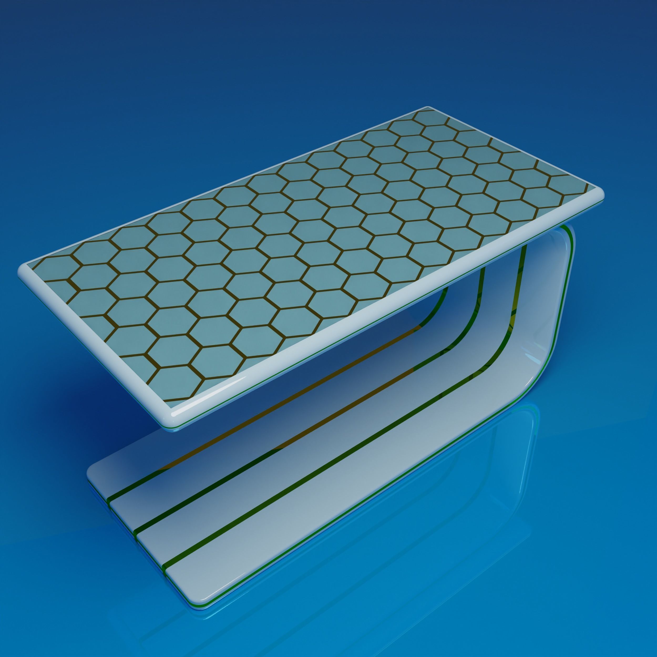 Smart Table 01 Low-poly 3D model_12