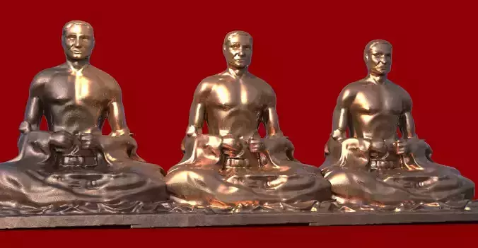 Egyptian Sitting Statue 1 