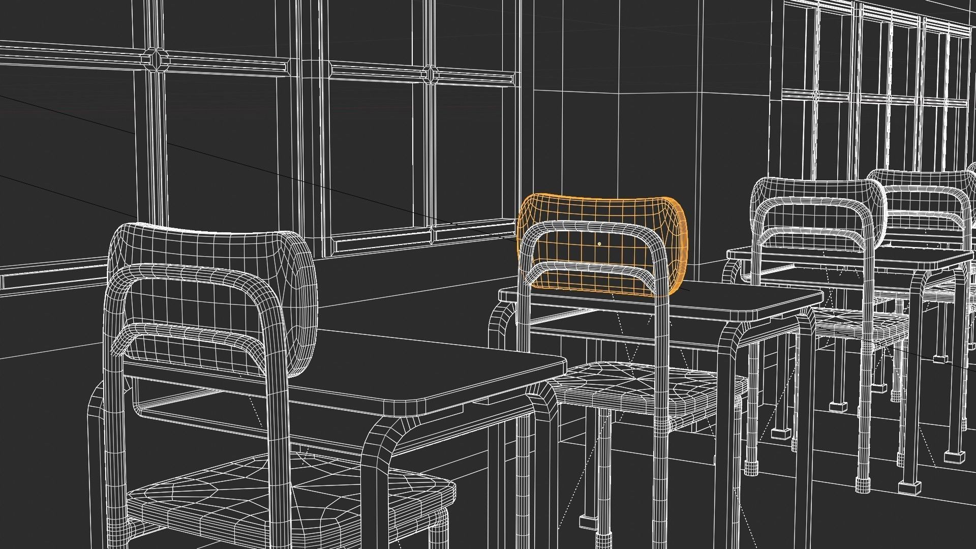 Anime Classrooom 3D model_8