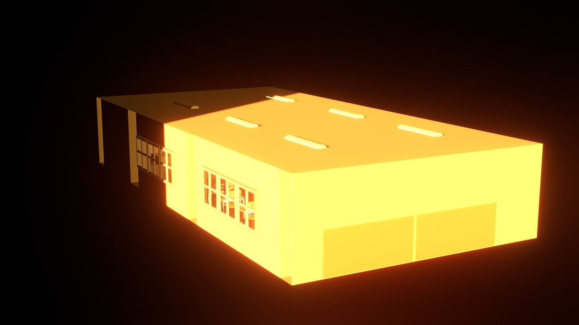 Anime Classrooom 3D model_7