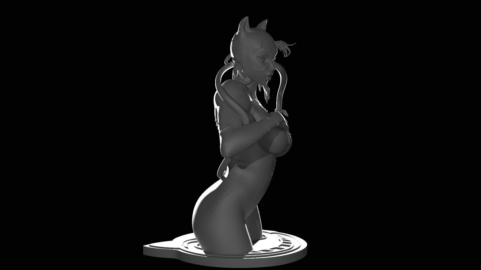 Catwoman Figure 3D print model_23