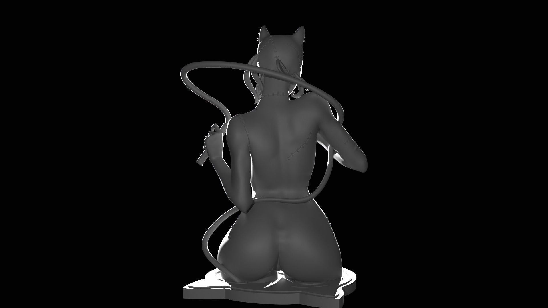 Catwoman Figure 3D print model_29