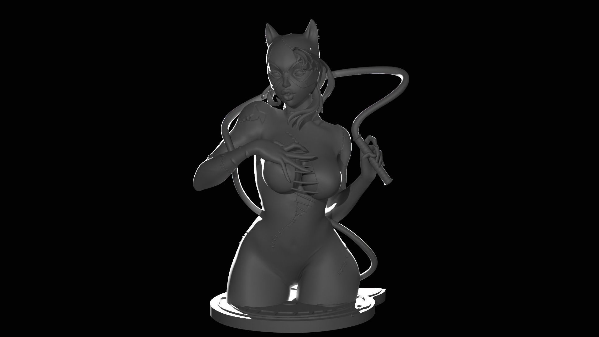 Catwoman Figure 3D print model_39