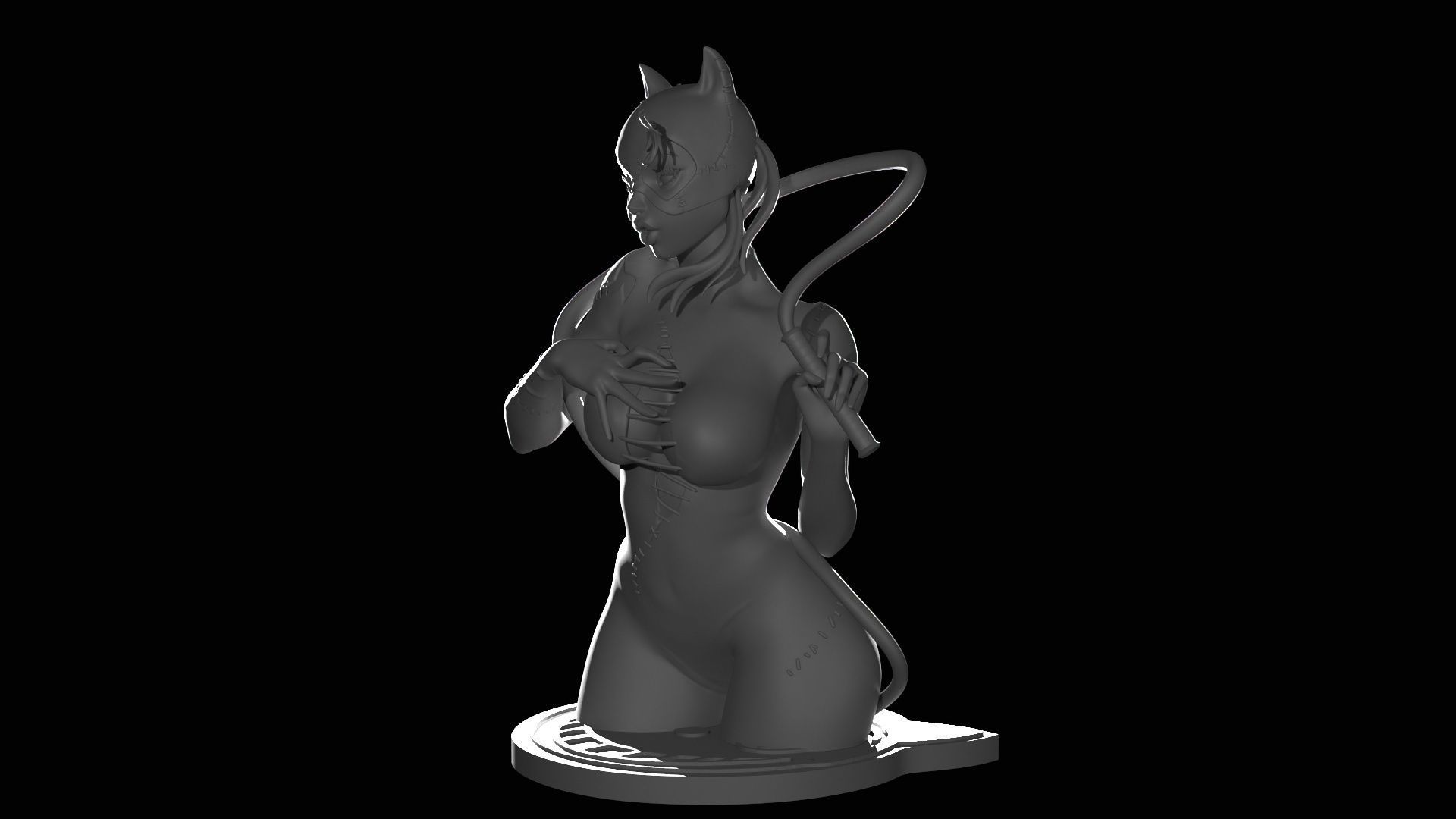 Catwoman Figure 3D print model_37