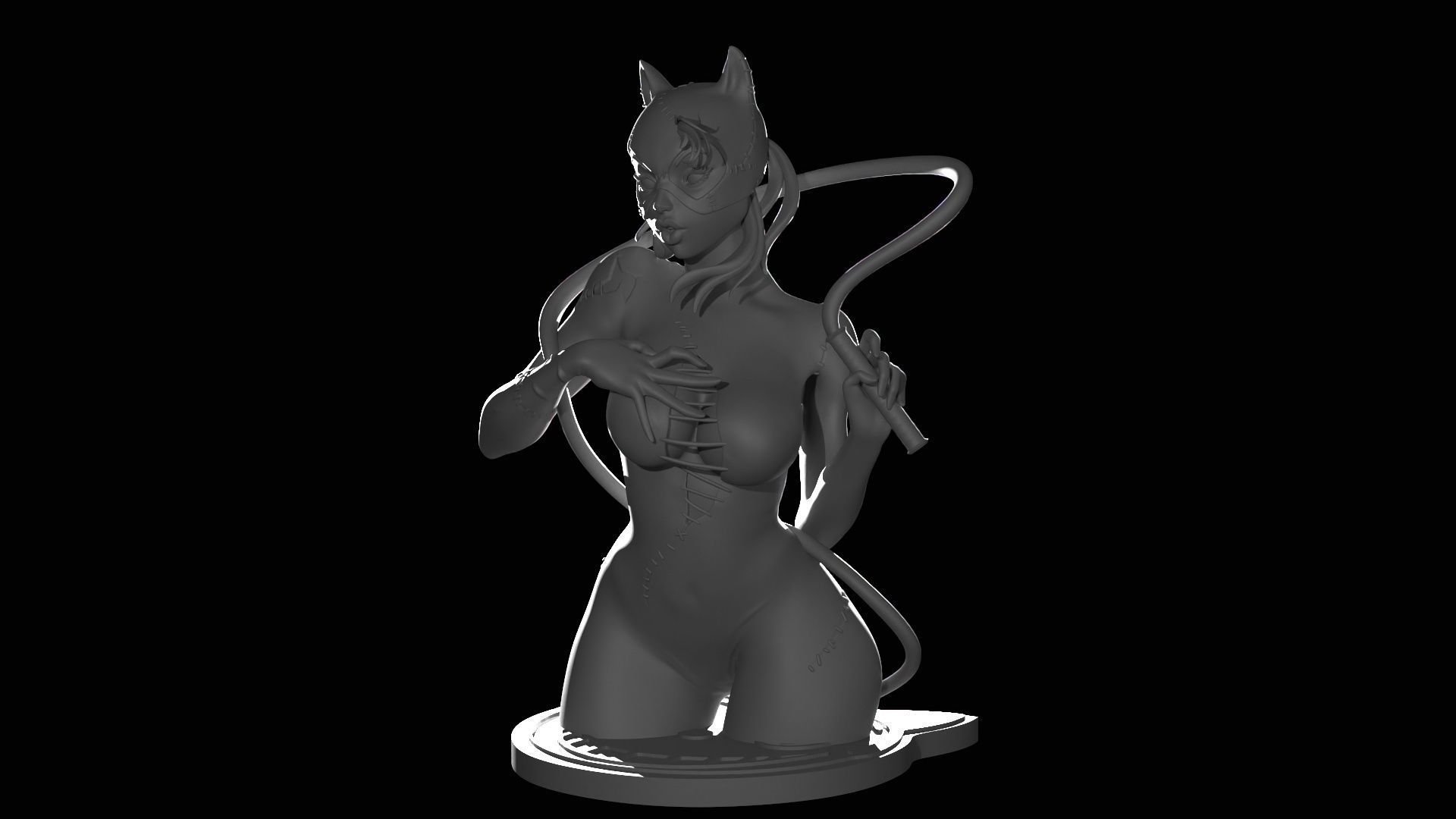 Catwoman Figure 3D print model_38
