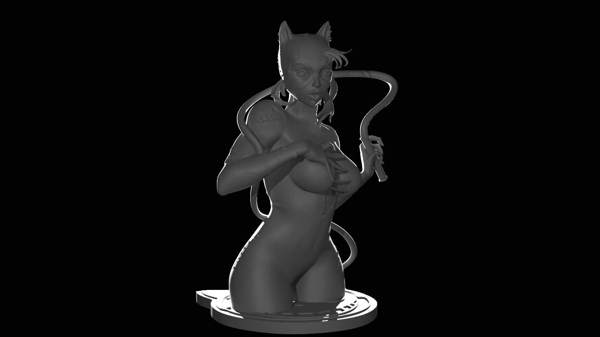 Catwoman Figure 3D print model_21