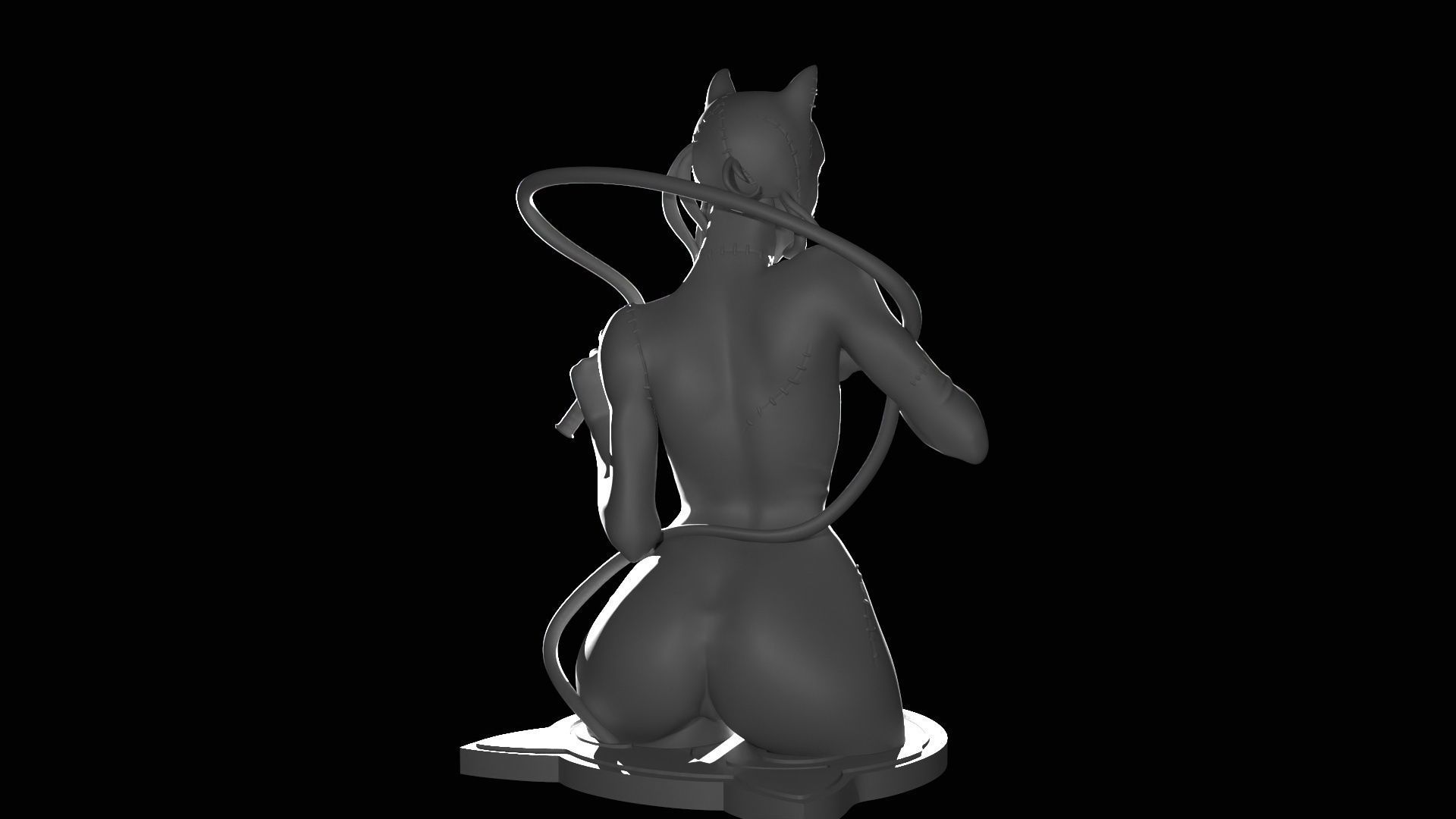 Catwoman Figure 3D print model_28