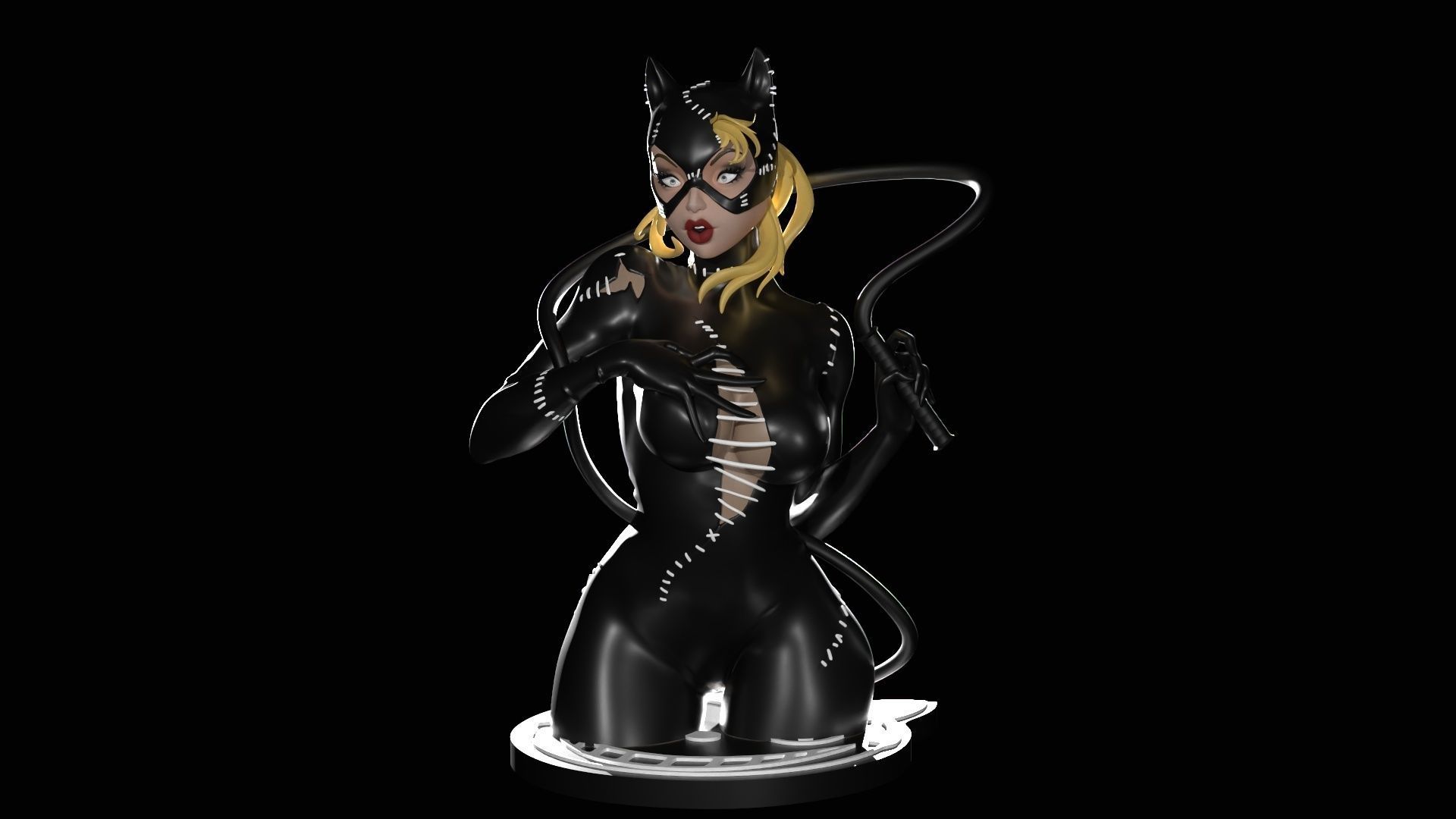 Catwoman Figure 3D print model_19