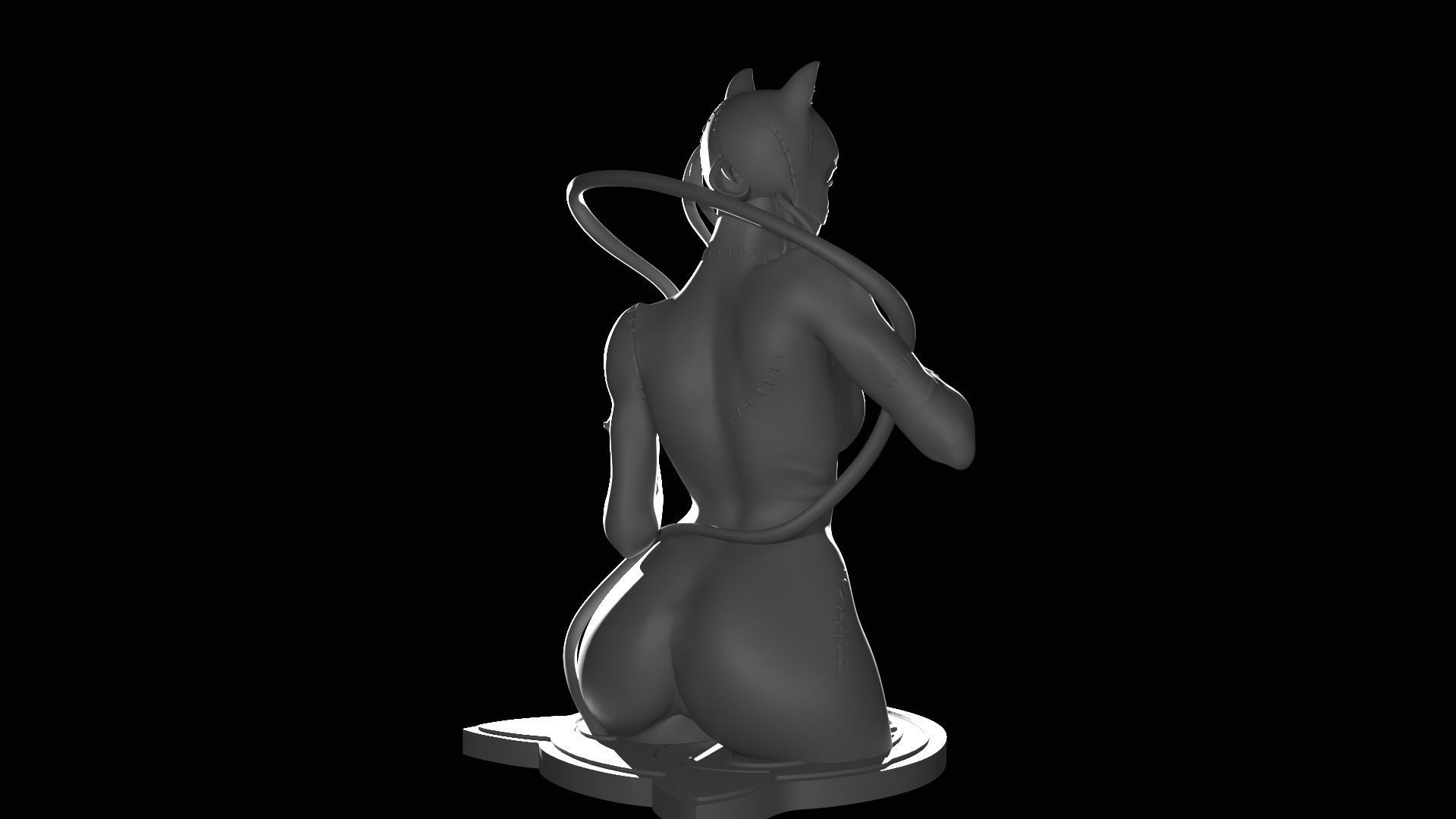 Catwoman Figure 3D print model_27
