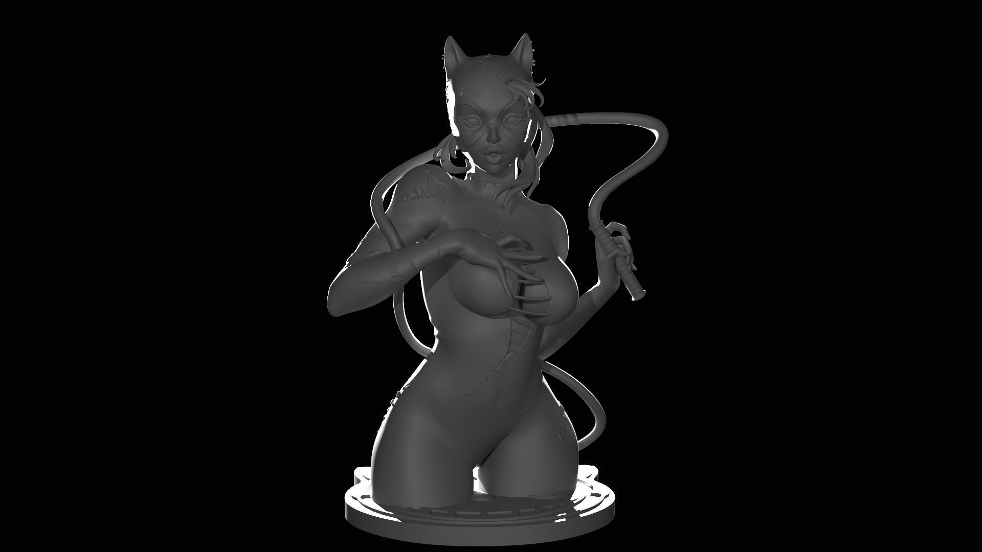 Catwoman Figure 3D print model_20