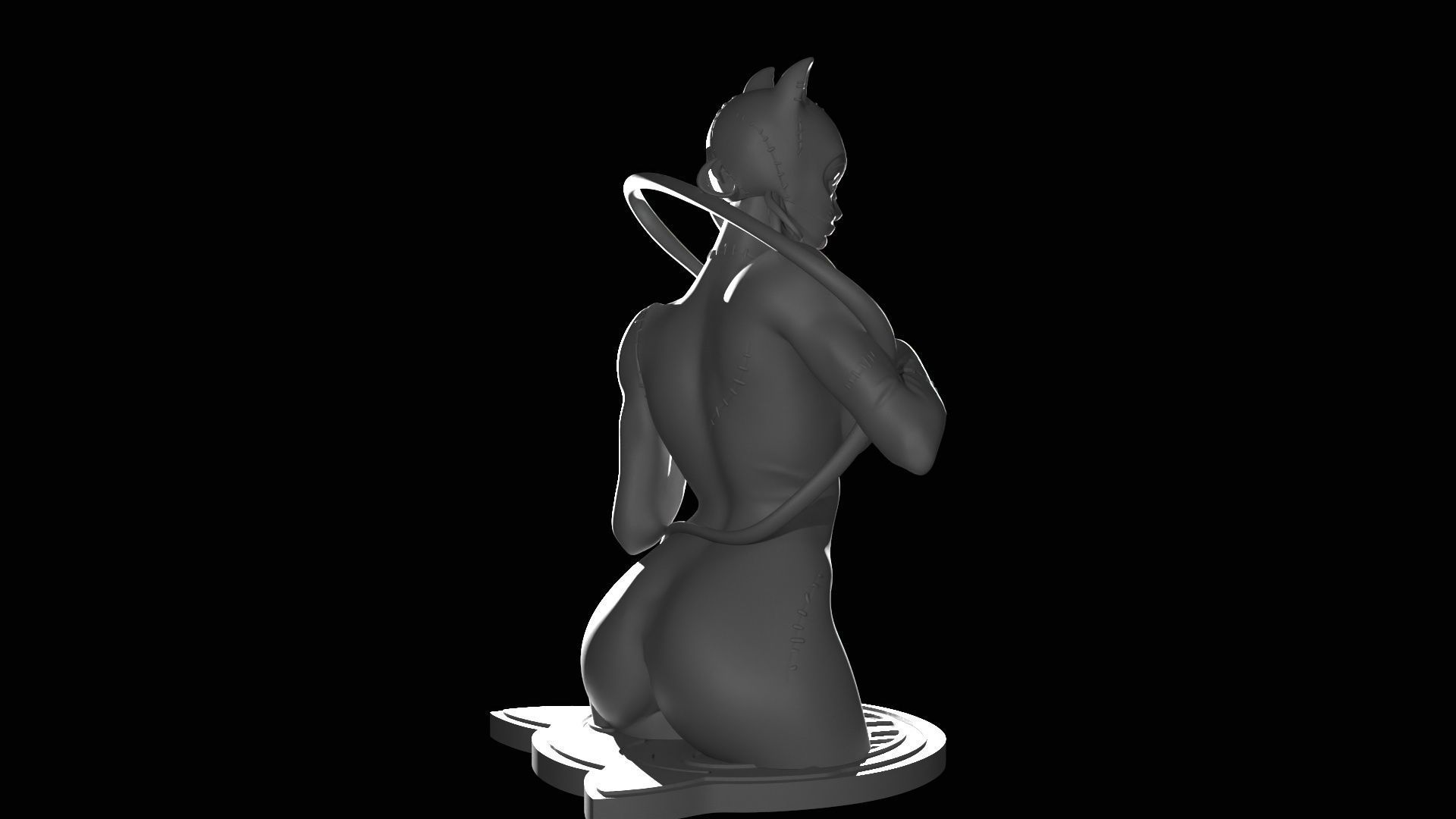 Catwoman Figure 3D print model_26