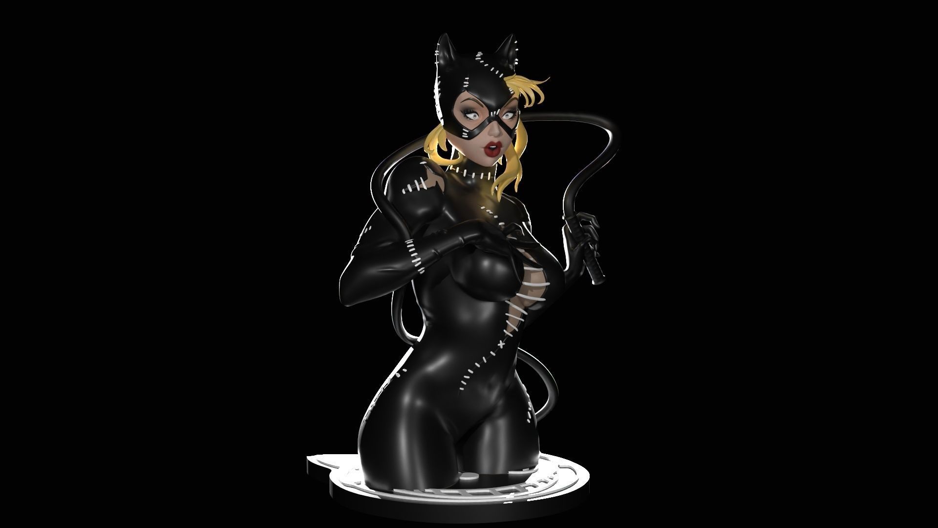Catwoman Figure 3D print model_5