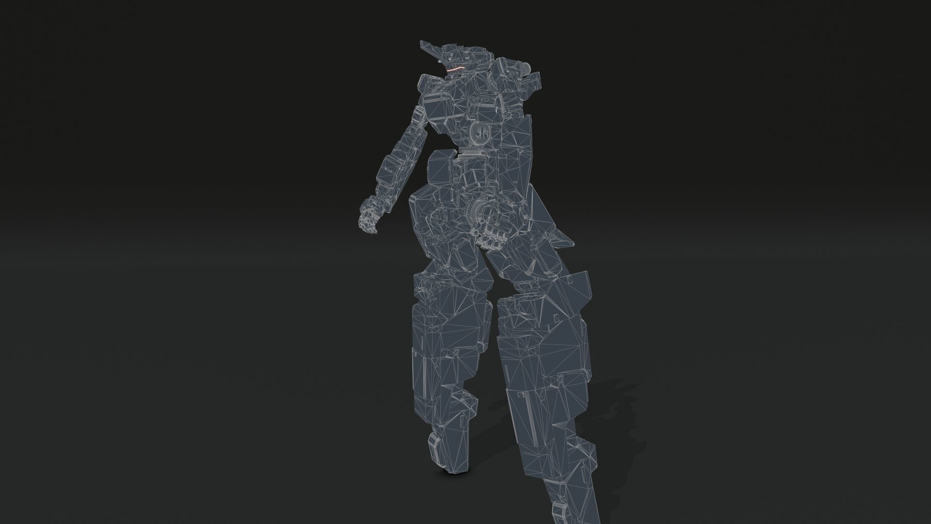 scifi-model553 futuristic robot 3D model_4