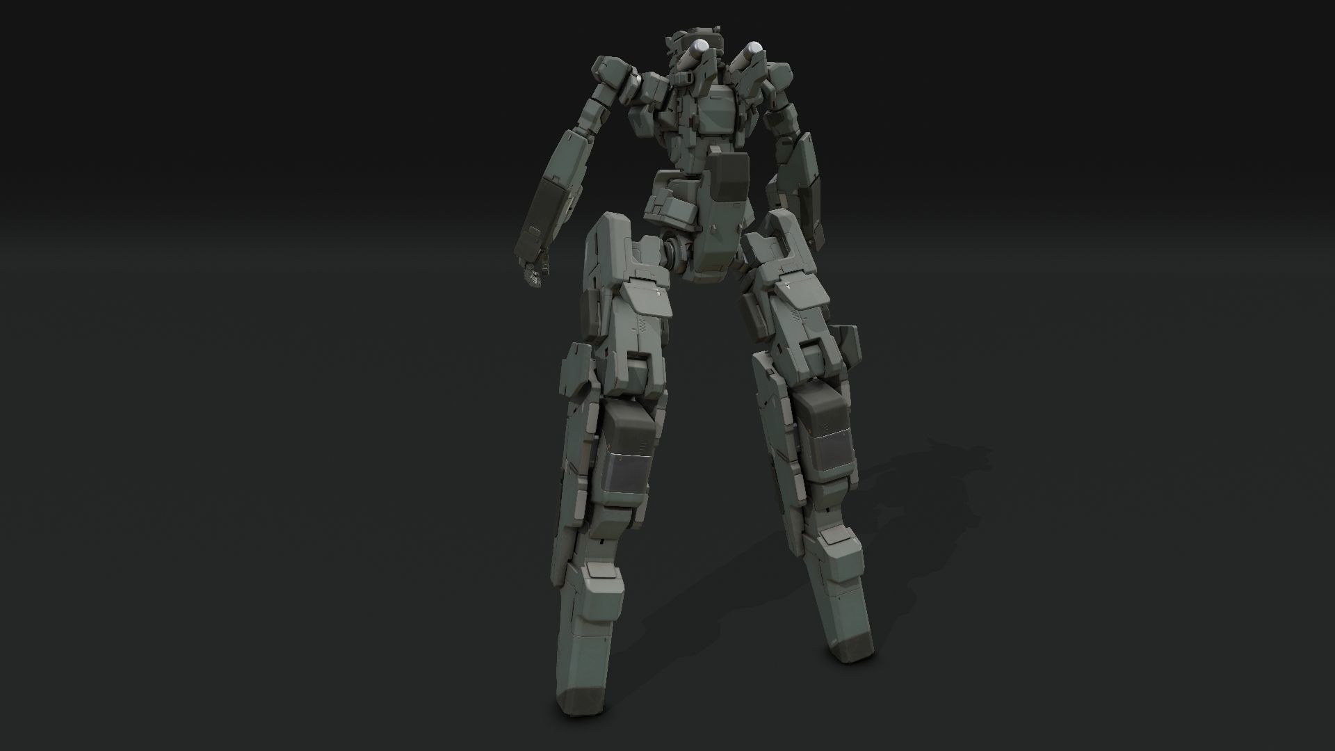 scifi-model553 futuristic robot 3D model_2