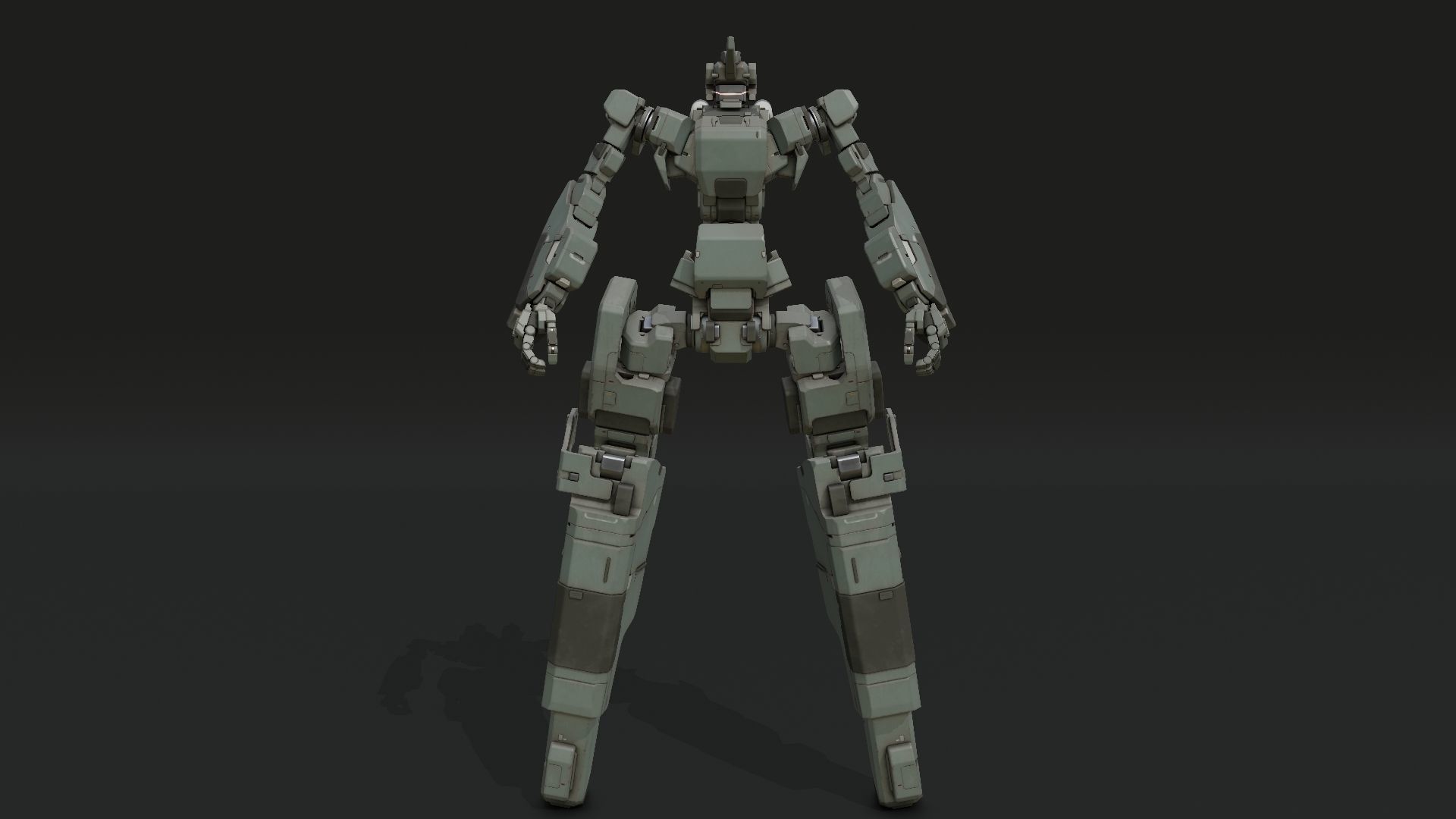 scifi-model553 futuristic robot 3D model_1