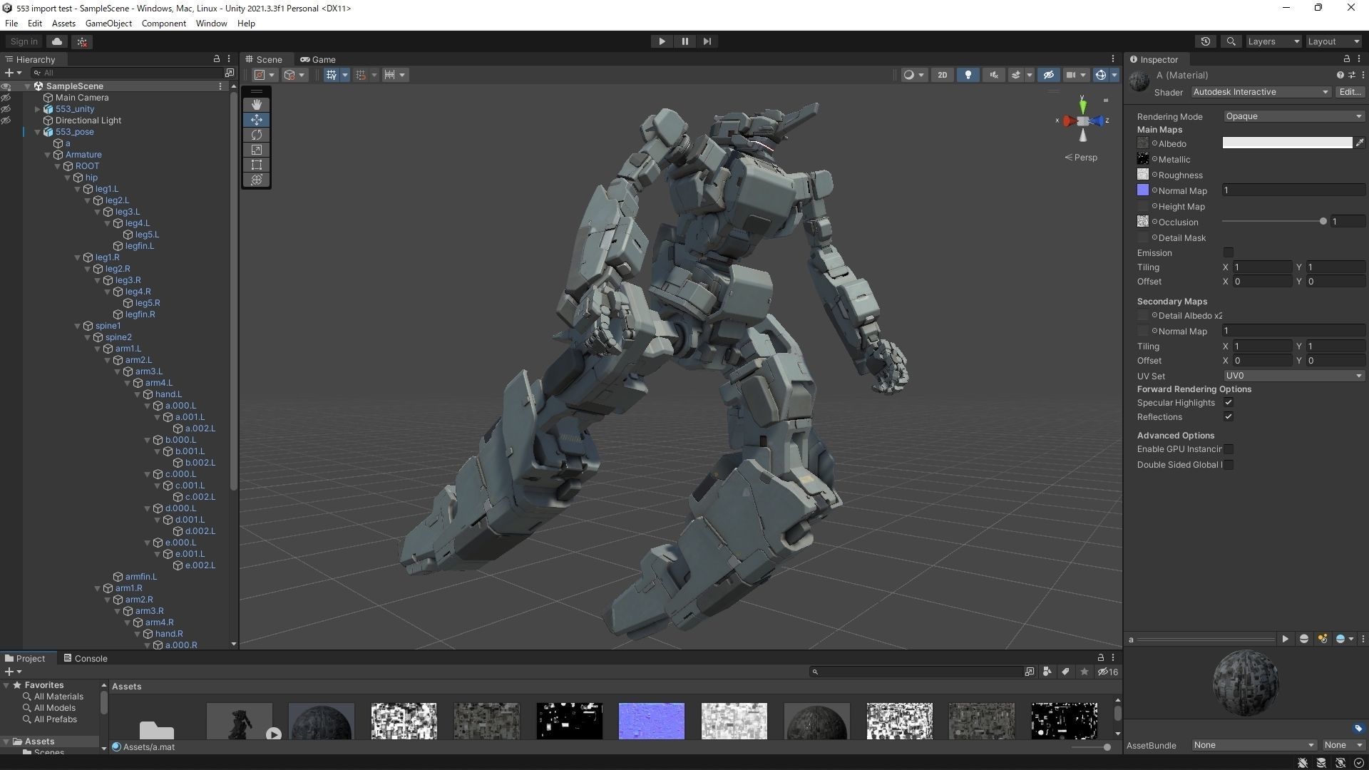 scifi-model553 futuristic robot 3D model_5