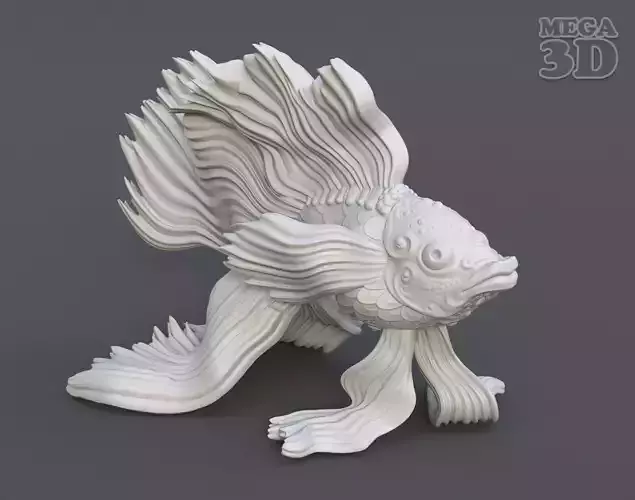 Goldfish Statue 220602 3D print model