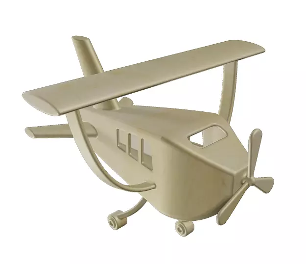 Wooden Aircraft Toy 3D model_0