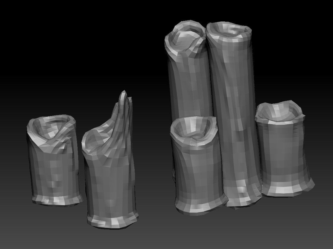 Candle zbrush sculpt  3D model_2